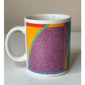 Vintage Misono Rhythm Mug | 90s Memphis Style Abstract Art Coffee Cup 8723